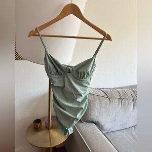 Jonathan Simkhai One Piece Swimsuit Mint Green M Bustier